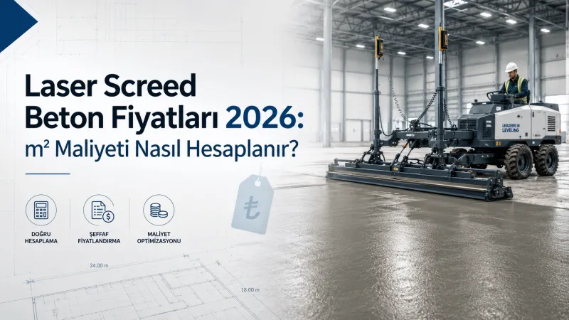 Laser Screed Beton Fiyatları 2026: m² Maliyeti Nasıl Hesaplanır?