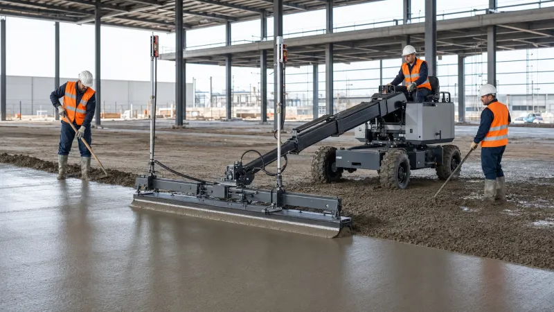 Laser Screed Beton Uygulaması