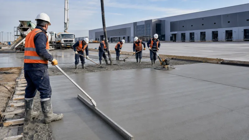 Saha Betonu Uygulaması