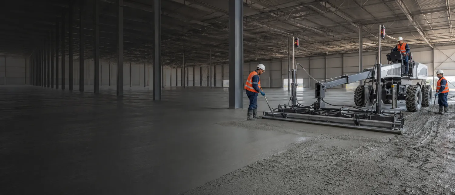 Laser Screed Beton Uygulamasında Yüksek Hassasiyet