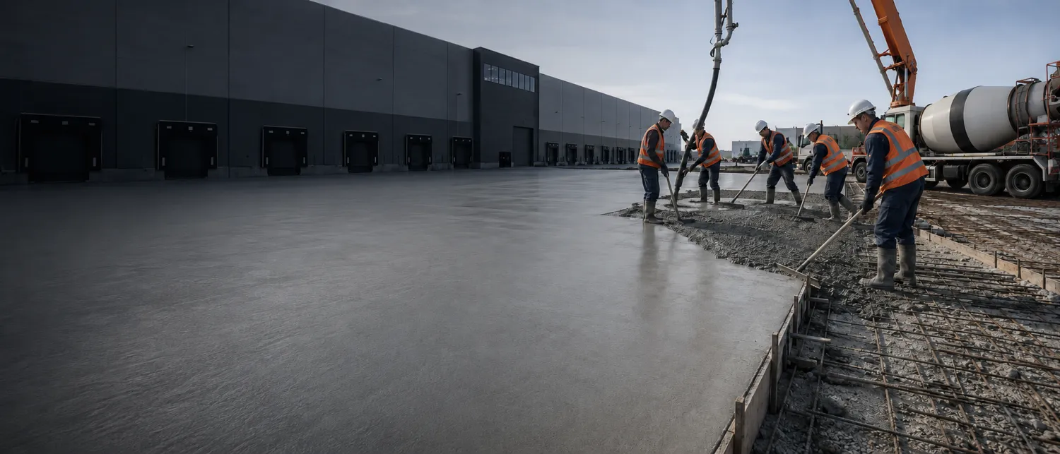 Ağır Yüklere Dayanıklı Saha Betonu Uygulaması